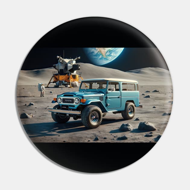 1966 Toyota Land Cruiser FJ on the Moon Pin by NebulaWave