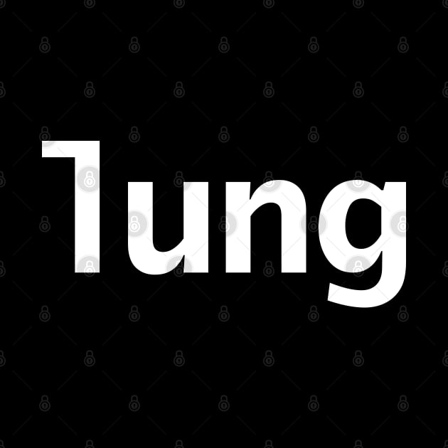 Lung Minimal Typography White Text by ellenhenryart