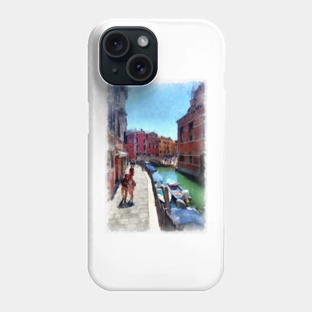 Love on the streets of Venice, Italy Phone Case by heidiannemorris