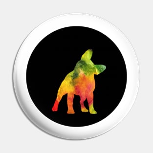 French Bulldog - Jungle Silhouette Pin