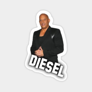 Vin Diesel - Inscription Diesel - Digital art #8 Magnet