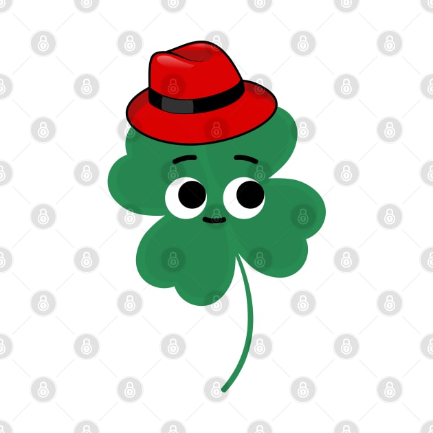 Nervous clover leaf on St. Patrick's Day by Eveline D’souza