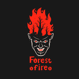 Burning man. Forest fire. T-Shirt