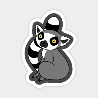 Ring Tailed Lemur Sitting Magnet