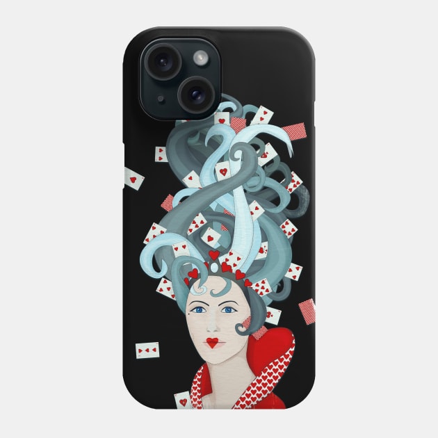 Rococo: Queen of Hearts Phone Case by Sybille