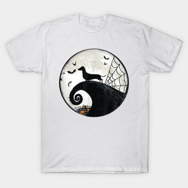 Discover Dachshund And Moon Halloween - Dachshund - T-Shirt