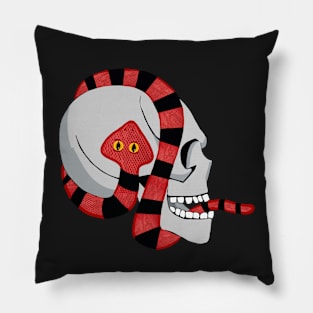 Snake skull Pillow