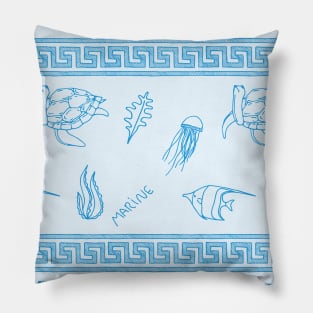 Underwater creatures #3 Pillow