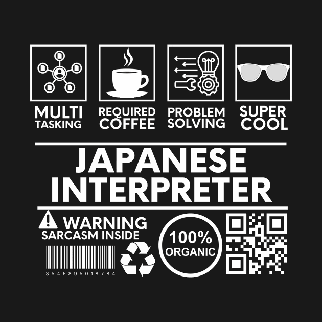 Japanese Interpreter black by Shirt Tube