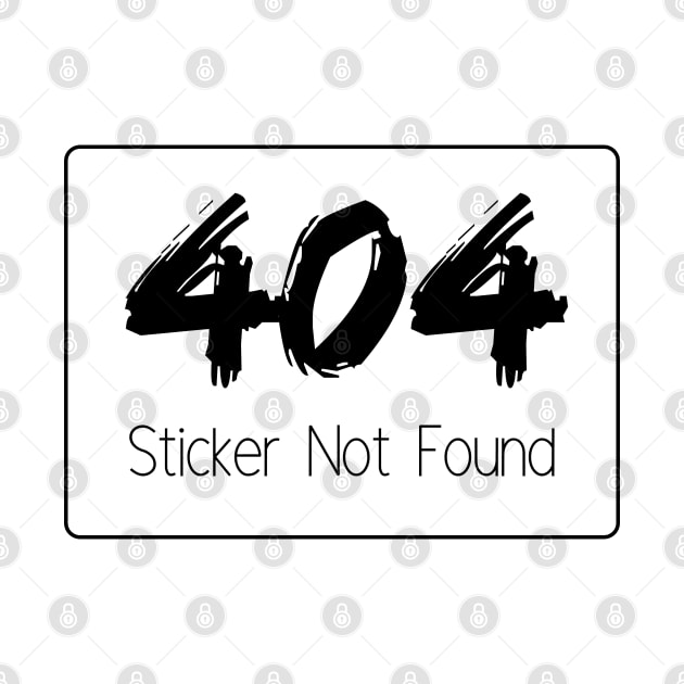 404 Sticker Not Found by dev-tats