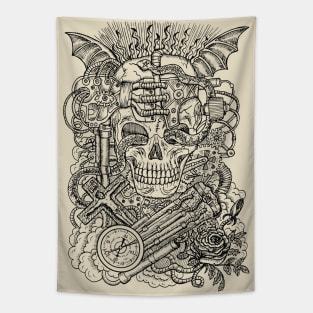 Steampunk Conjurer (version 1). Mystic and occult design. Tapestry