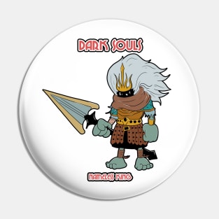 Nameless King In Cuphead Style Pin