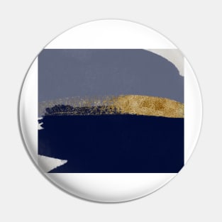 Stormy night skies over the ocean Pin