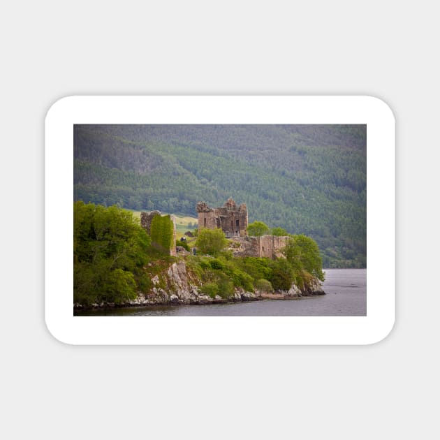 Urquhart Castle on Loch Ness Magnet by GrahamPrentice