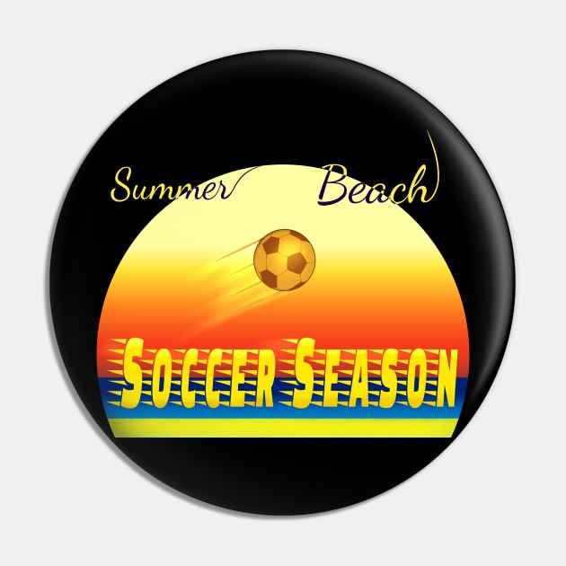 Summer beach soccer season design Pin by Zimart