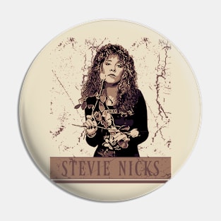 Stevie nicks // Brown Vintage Pin