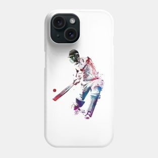 Cricket sport art #cricket Phone Case