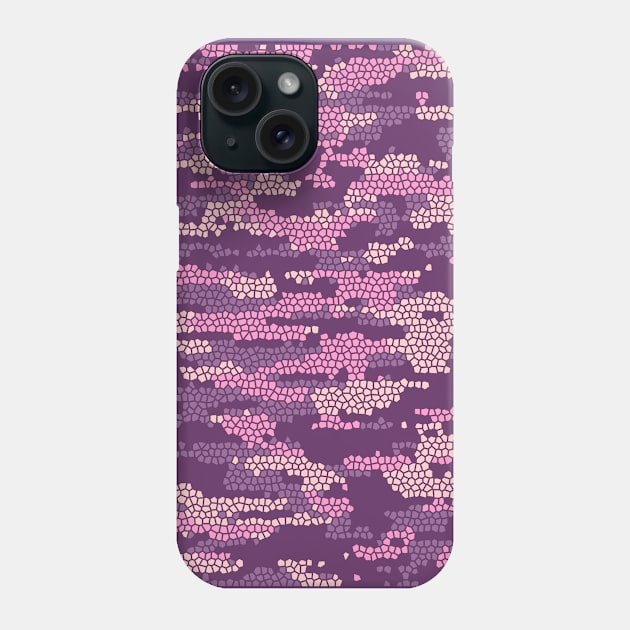Camo Pattern - Purple Phone Case by Tshirtstory