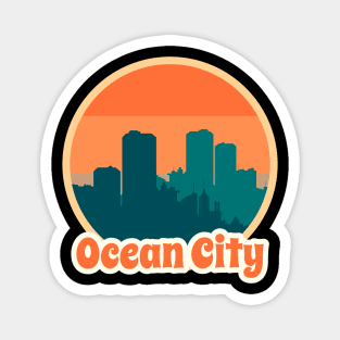 Vintage Ocean City Magnet