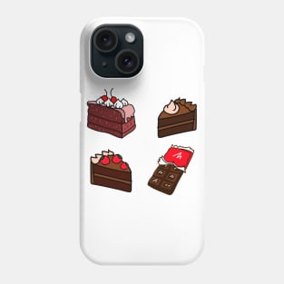 Cute chocolate cakes Phone Case