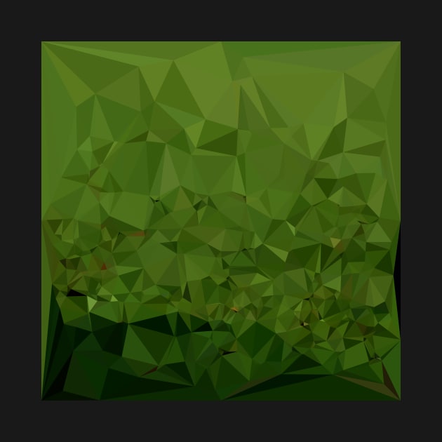 Chlorophyll Green Abstract Low Polygon Background by retrovectors