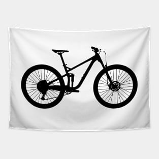 Marin Rift Zone Trail Mountain Bike Silhouette Tapestry