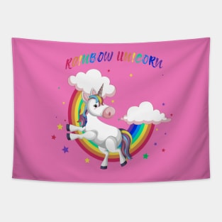 Rainbow Unicorn  Lover Tapestry