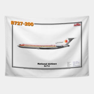 Boeing B727-200 - National Airlines (Art Print) Tapestry