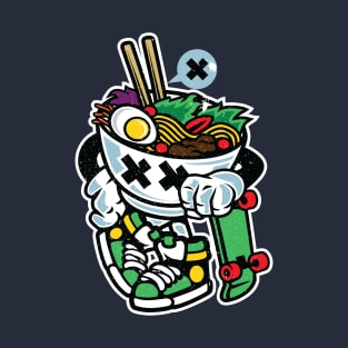 Cool Skater Ramen Noodle T-Shirt