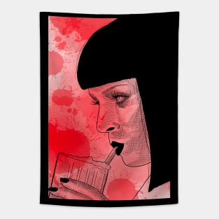 Adri Psycho Doll - Mia Wallace Tapestry