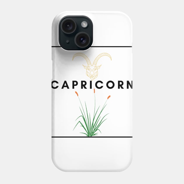 Capricorn zodiac Phone Case by MOFF-