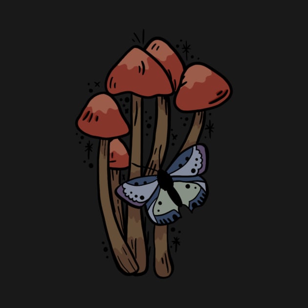 Mushroom and Moth by bwakey77