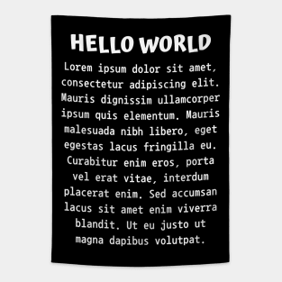 Lorem Ipsum (White) Tapestry