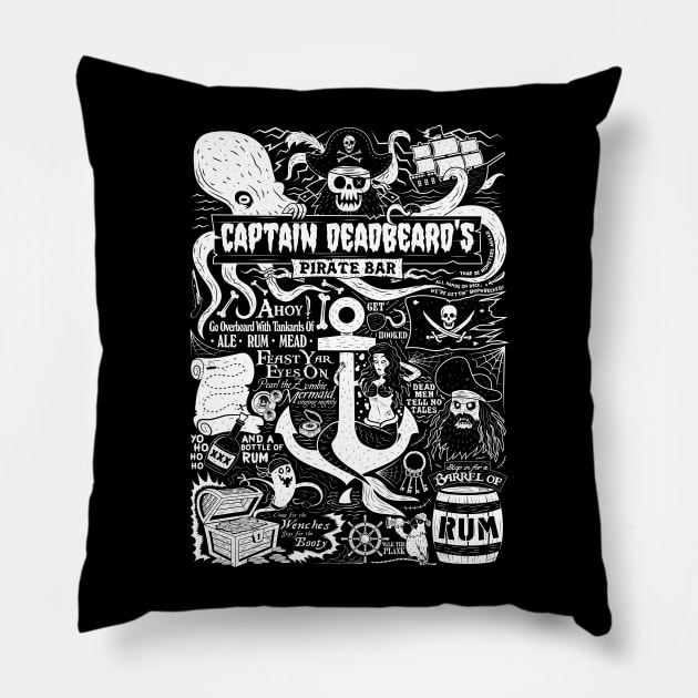 Captain Deadbeard's Pillow by chrisraimoart