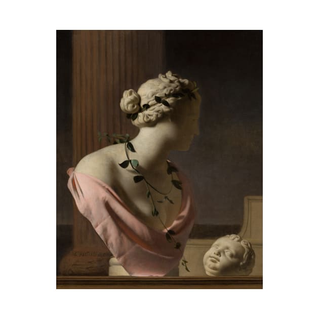 Trompe l'Oeil with a Bust of Venus by Caesar van Everdingen by Classic Art Stall
