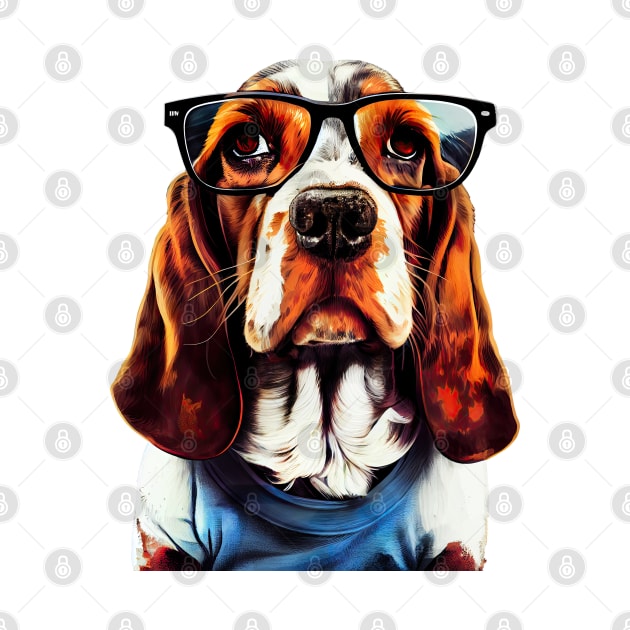 Hipster Dog Basset #basset by JBJart