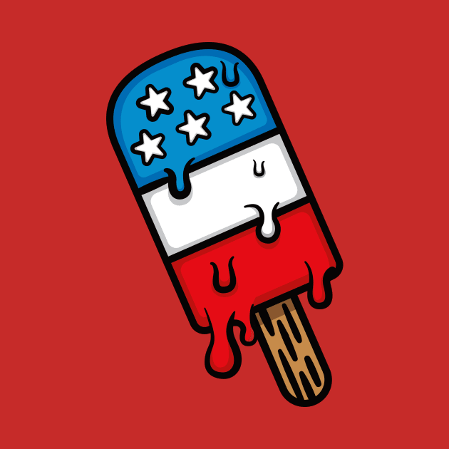 American Popsicle Angle (Red) by jepegdesign