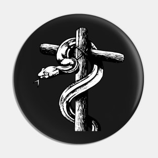 He is Our Serpent Upon the Wood | Old Testament Prefiguration of the Crucifixion Pin