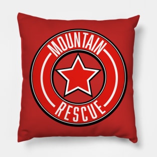 Mountain Rescue retro logo Pillow