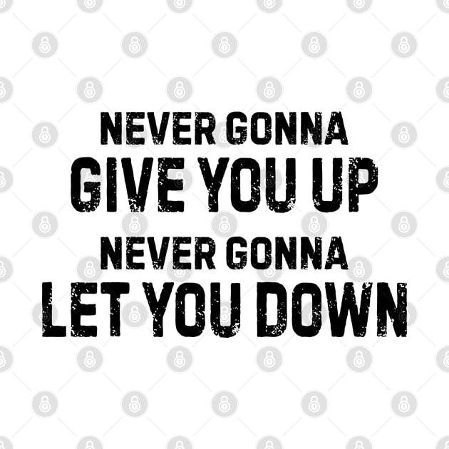 Never Gonna Give You Up Never Gonna Let You Down by rainoree