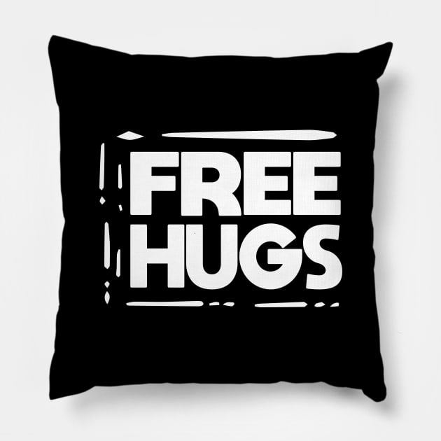 Free Hugs Pillow by potch94