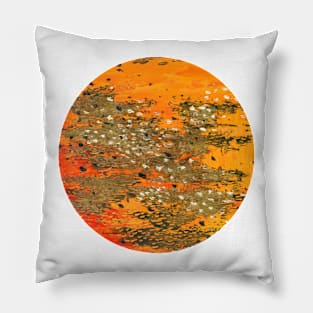 Sunset sea (circle II/II) Pillow