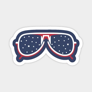 Usa Sunglasses Magnet