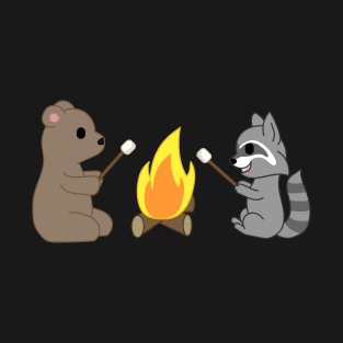 campfire fun making s'mores T-Shirt