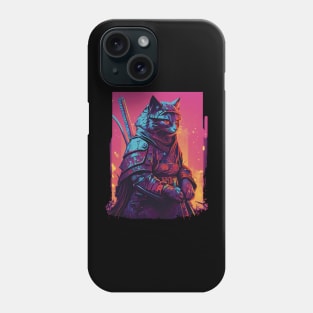 Samurai cat Phone Case