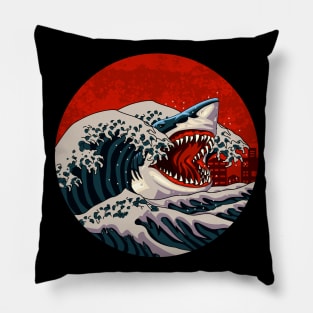 BIG SHARK WAVES Pillow