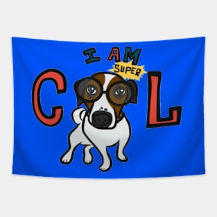 I am super cool dog glasses Tapestry