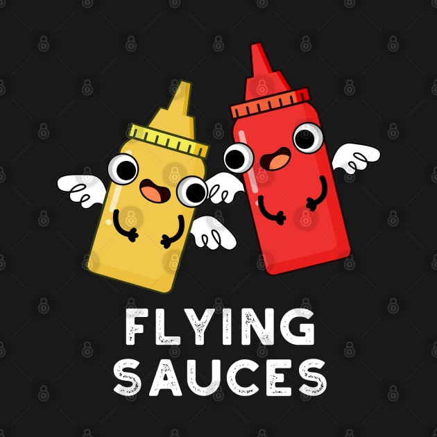 Flying Sauces Cute Food Pun by punnybone