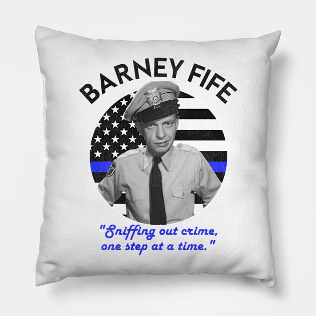Thin Barney Line Pillow by darklordpug