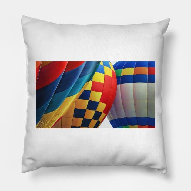 Colorful Balloons Pillow by briankphoto